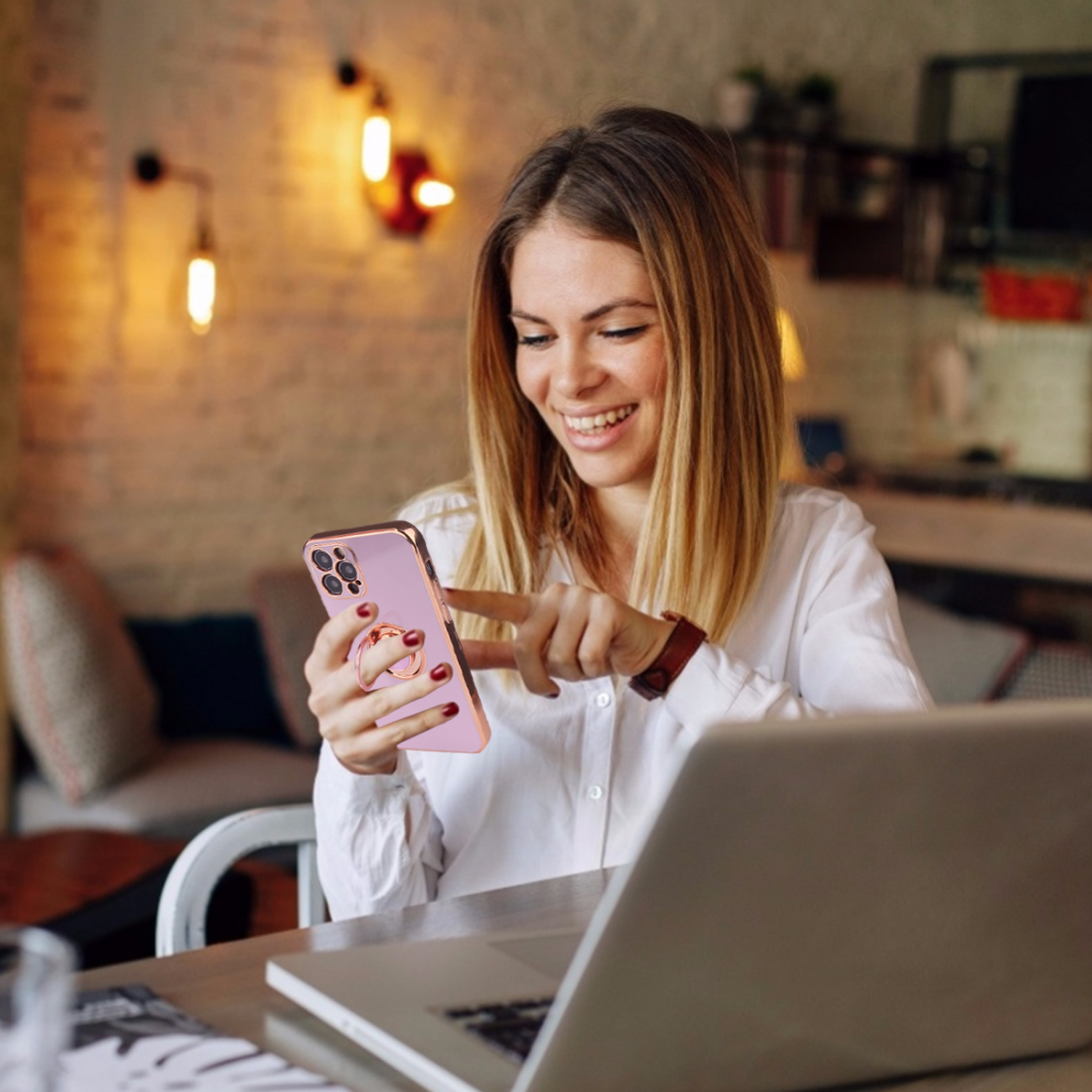 Coque Avec Porte Anneau Support Et Magnetique