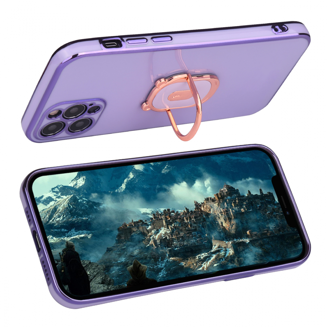 Coque Silicone Avec Anneau Magnetique