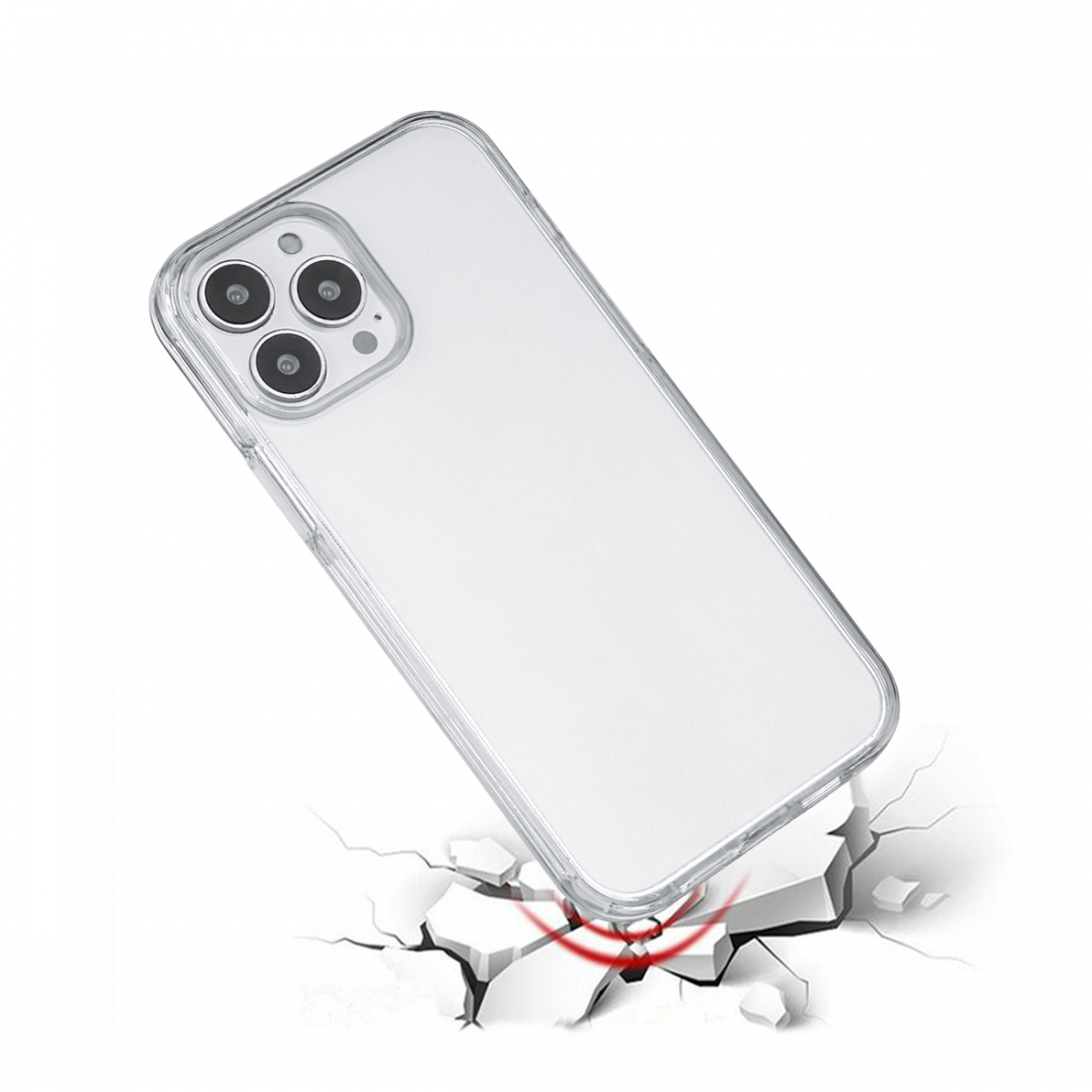 Coque Pour Iphone 13Pro - 2 En 1 (Contour Silicone Et Coque Pour En Dur)