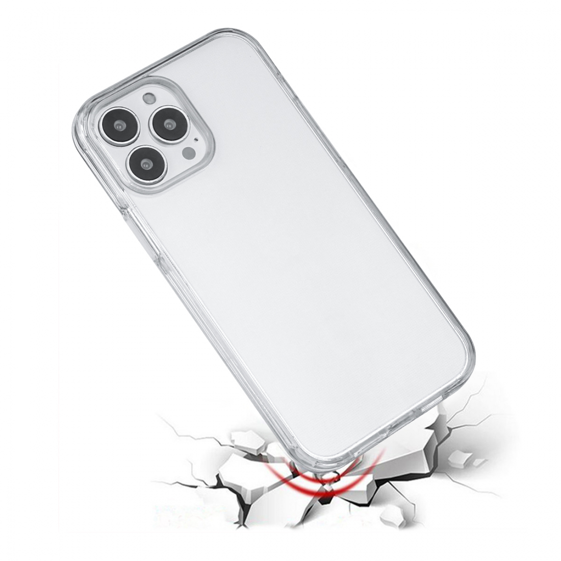 Coque Pour Iphone 13Pro Max- 2 En 1 (Contour Silicone Et Coque Pour En Dur)