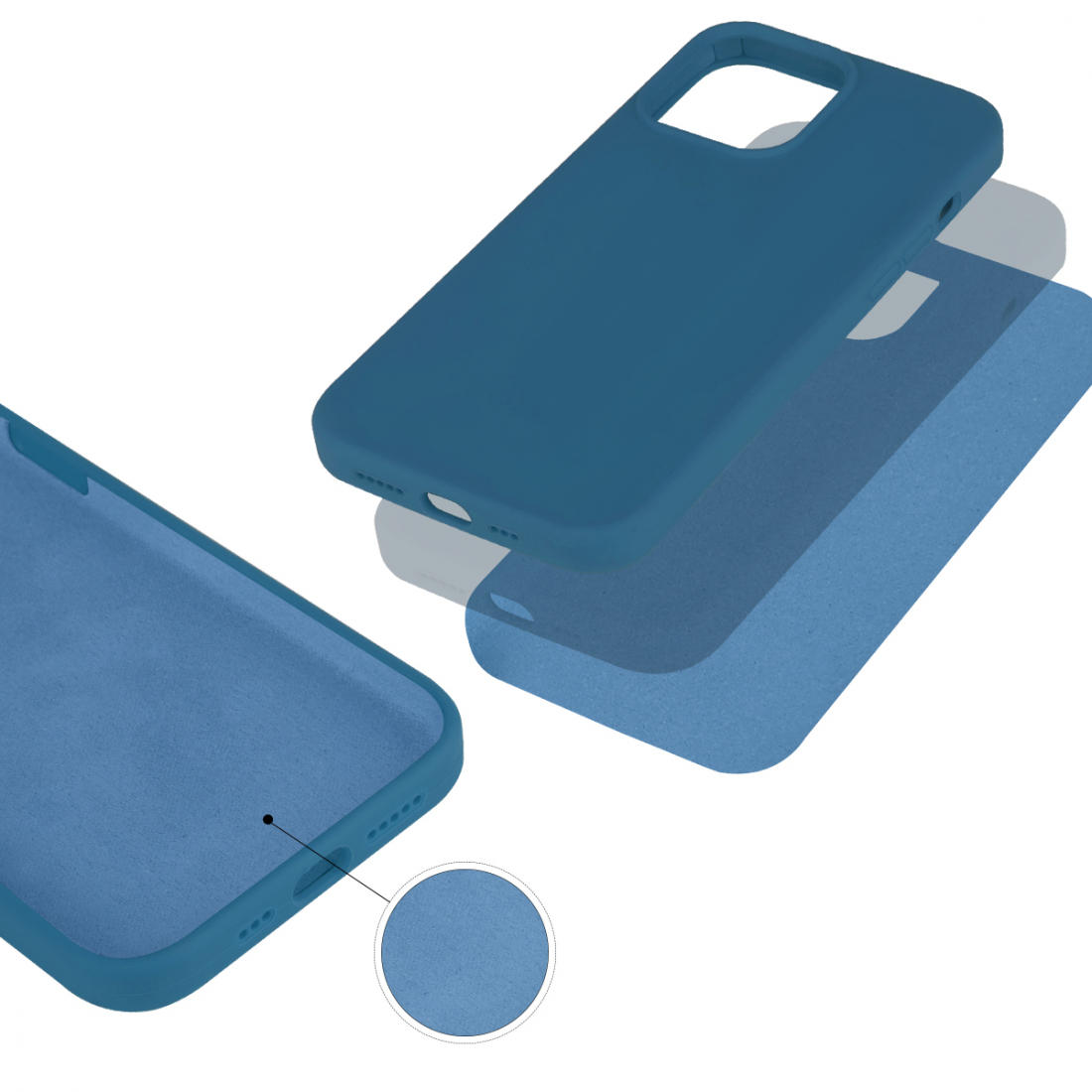 Coque Pour Iphone 13 Rigide En Silicone