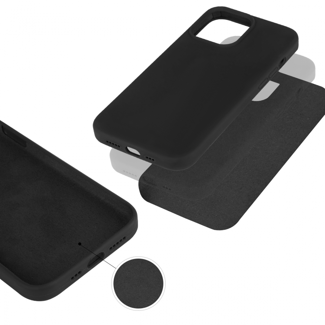 Coque Pour Iphone 13 Rigide En Silicone