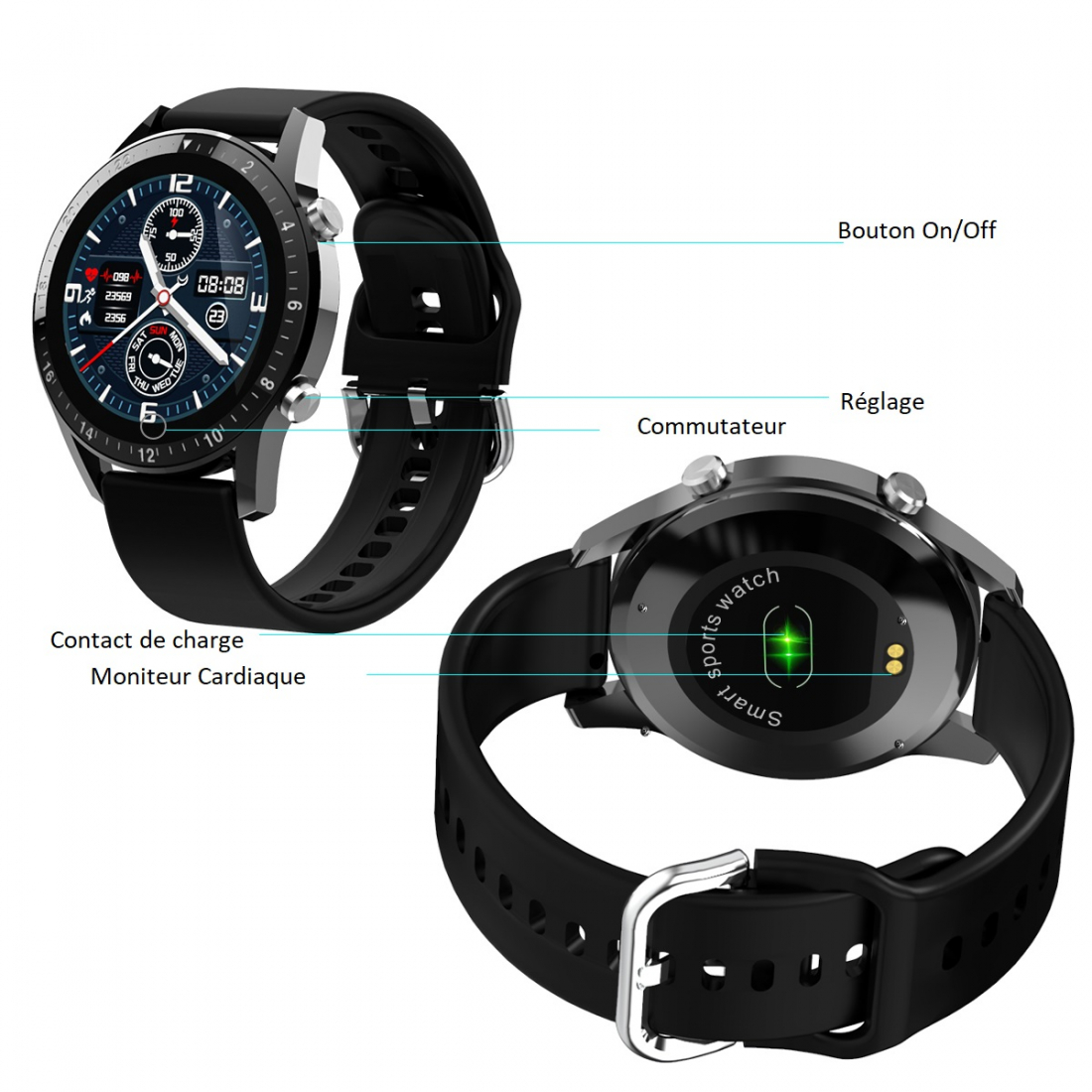 Montre Connectee Multifonctions