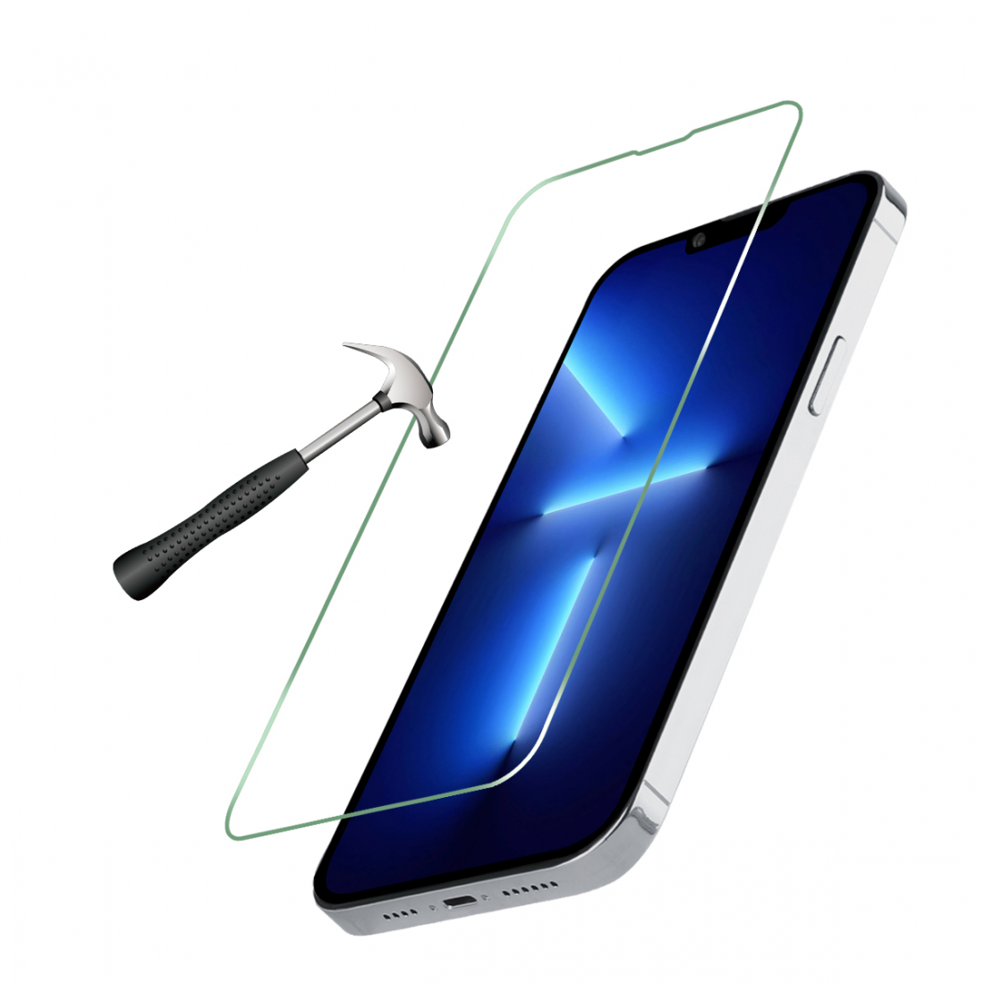 3er-Pack Displayschutzfolien aus gehärtetem Glas für iPhone 13 Pro Max