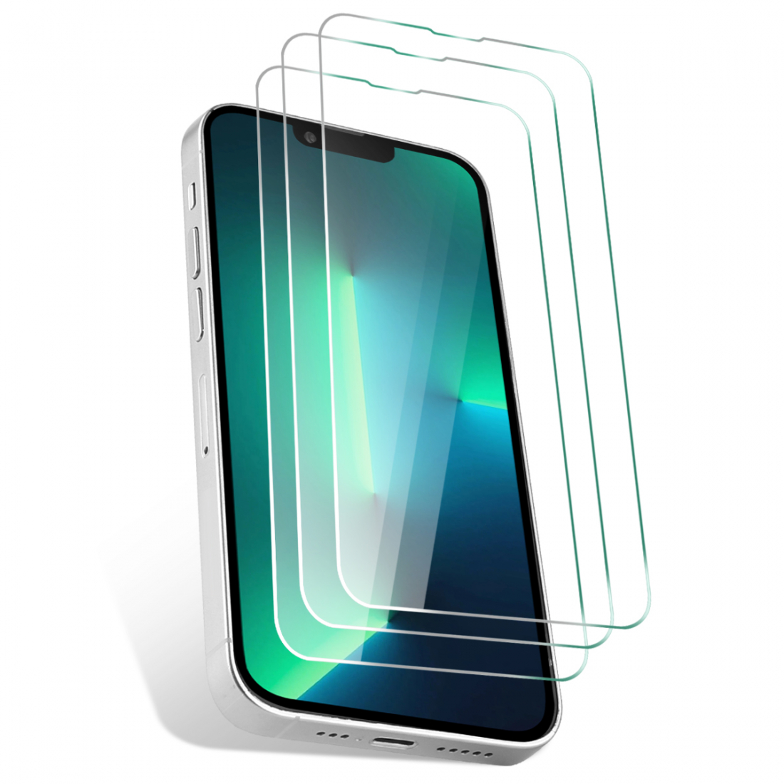 3er-Pack Displayschutzfolien aus gehärtetem Glas für iPhone 13 Pro