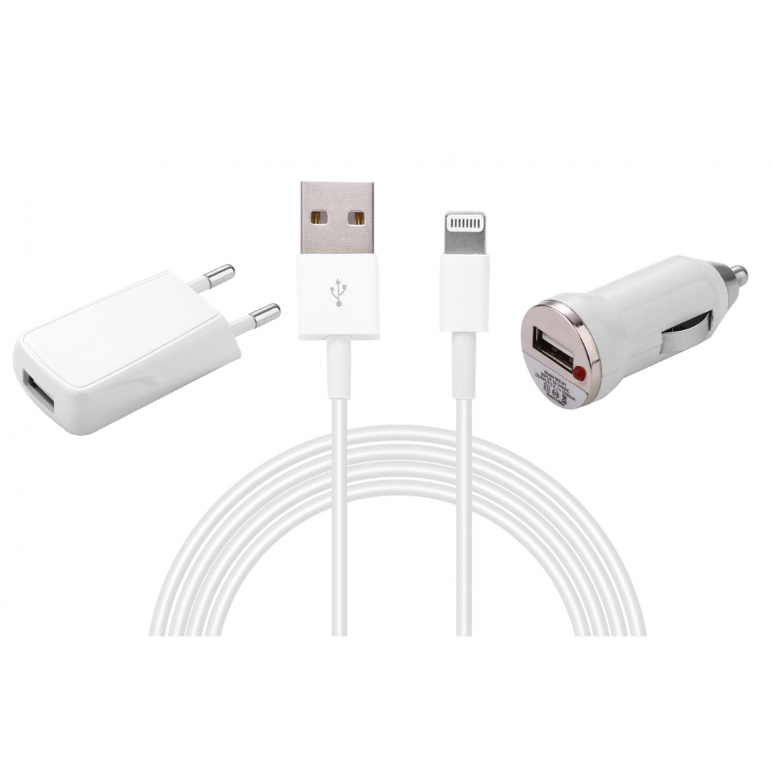3er-Pack mit 1 Meter USB-auf-Lightning-Kabel