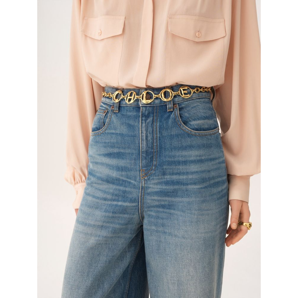 Ceinture 'Script Jeweled' pour Femmes