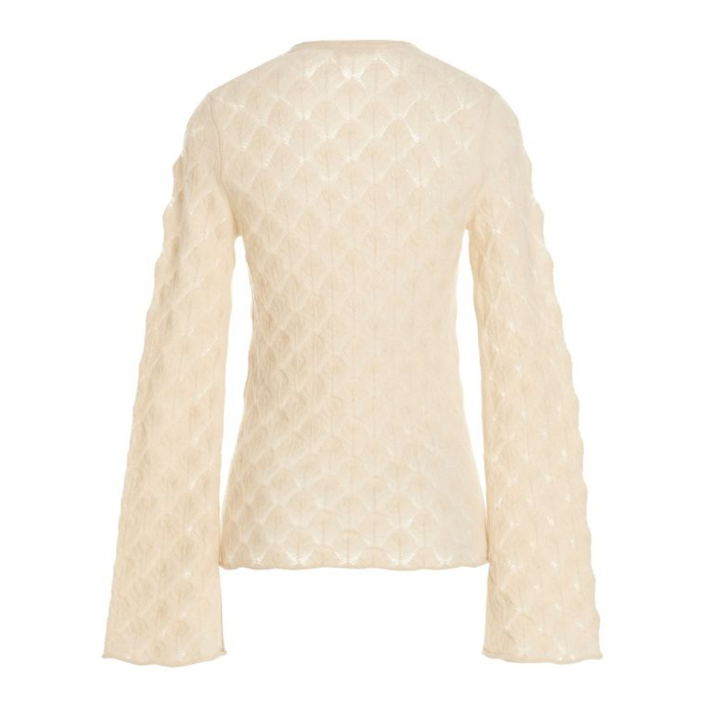 Pull en cachemire 'Leaf Weave' pour Femmes