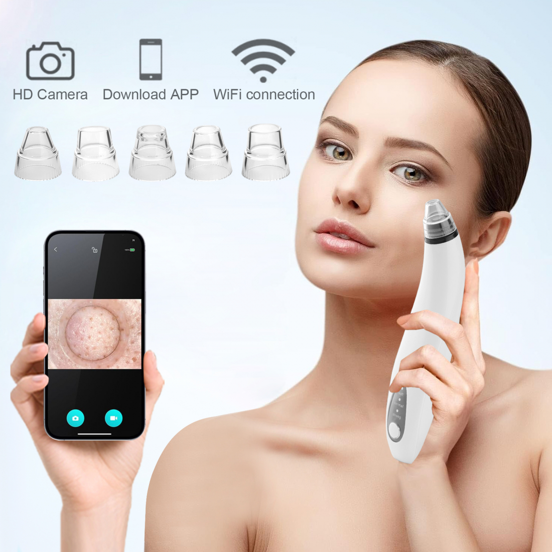 'Integrated Camera' Blackhead Vacuum