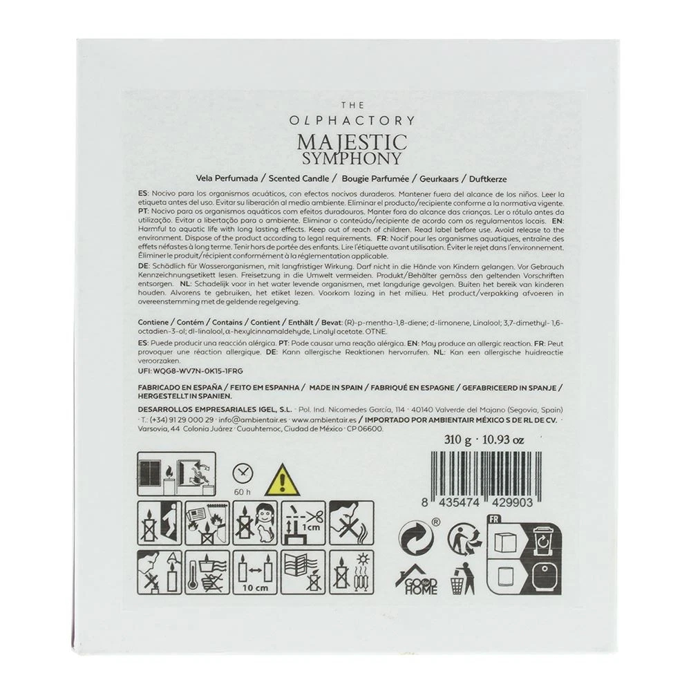 Bougie parfumée 'Majestic Symphony' - 310 g