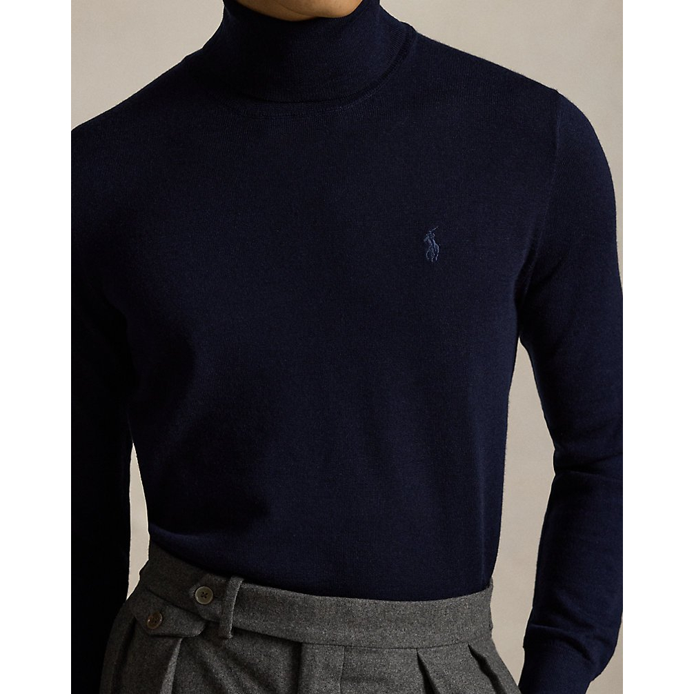 'Washable Wool Turtleneck Sweater' pour Hommes