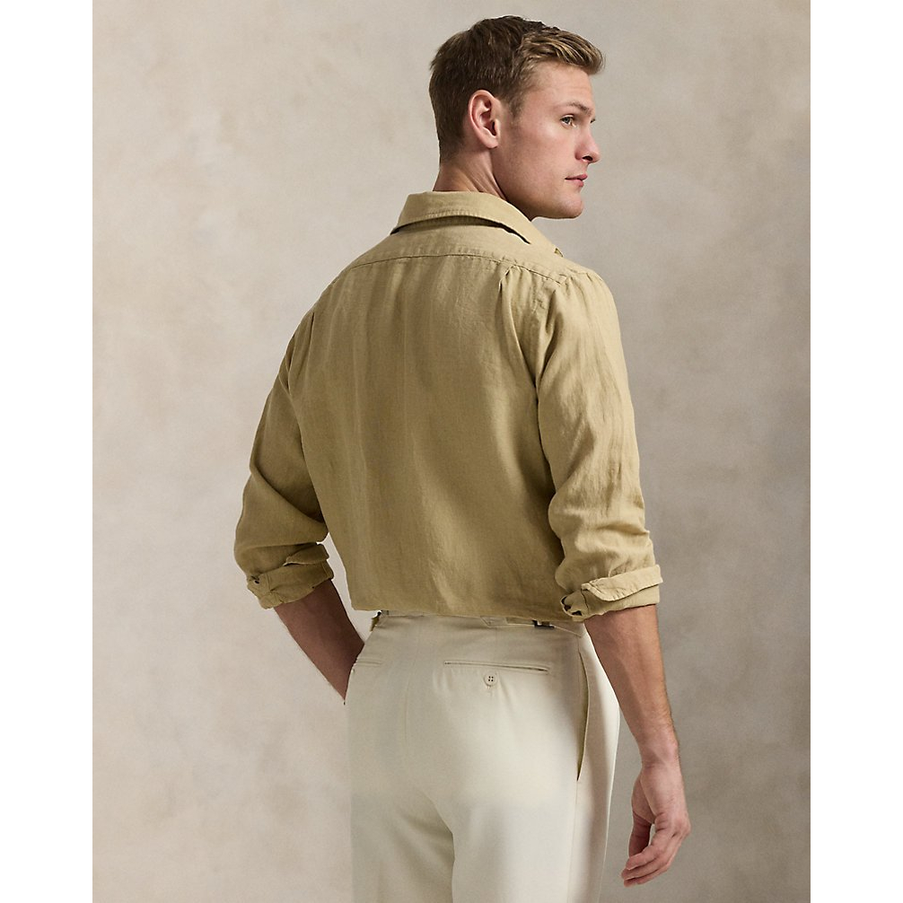 'Classic Fit Linen Shirt' pour Hommes