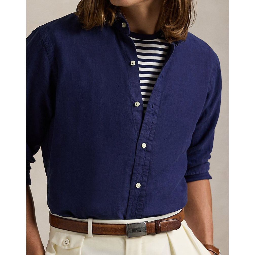 'Classic Fit Linen Shirt' pour Hommes