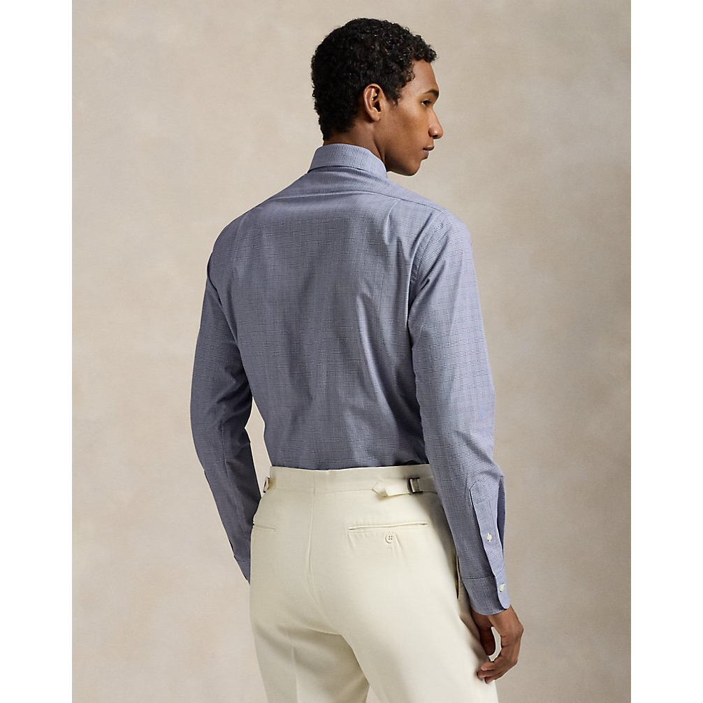 'Classic Fit Plaid Stretch Poplin Shirt' pour Hommes