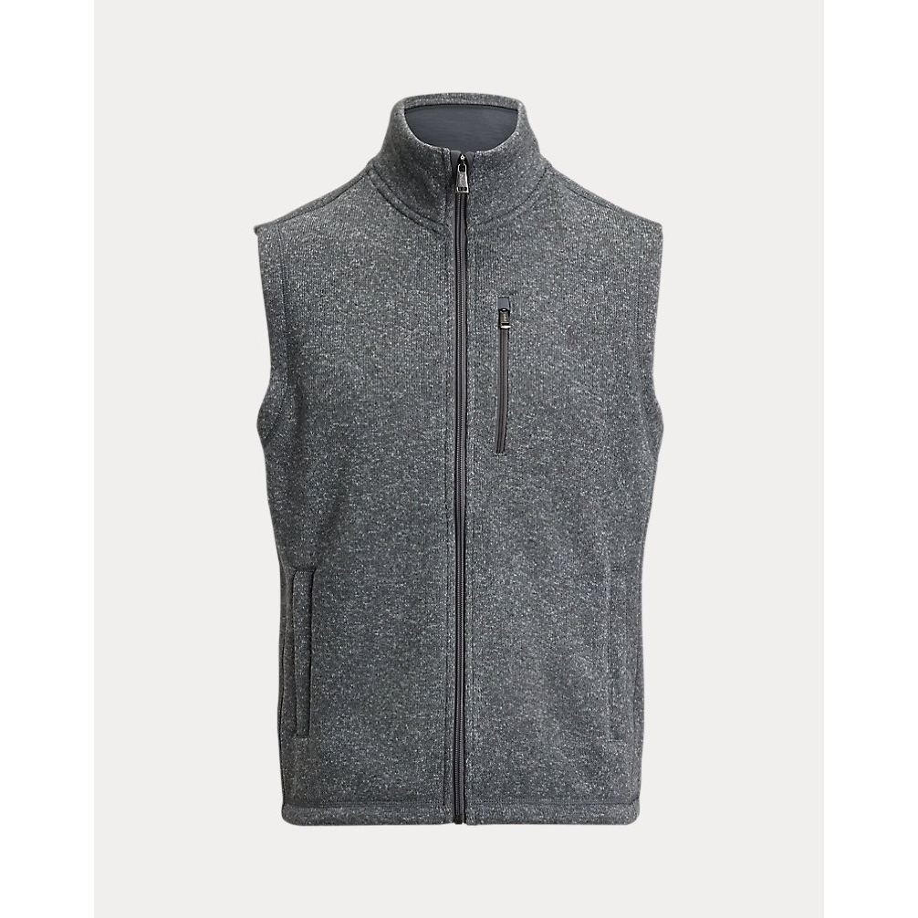 'Brushed Fleece Mockneck Vest' pour Hommes