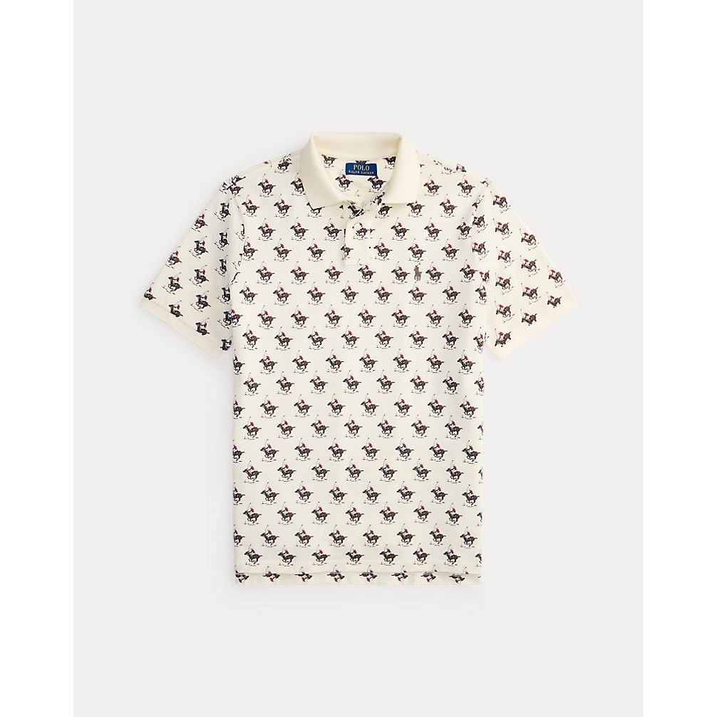 'Classic Fit Equestrian Mesh Polo Shirt' pour Hommes