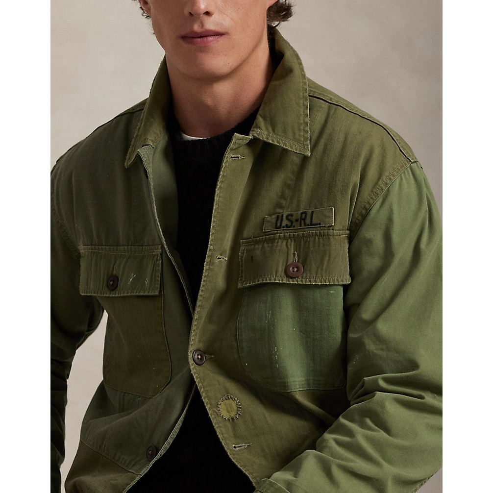 'Patchwork Field Jacket' pour Hommes