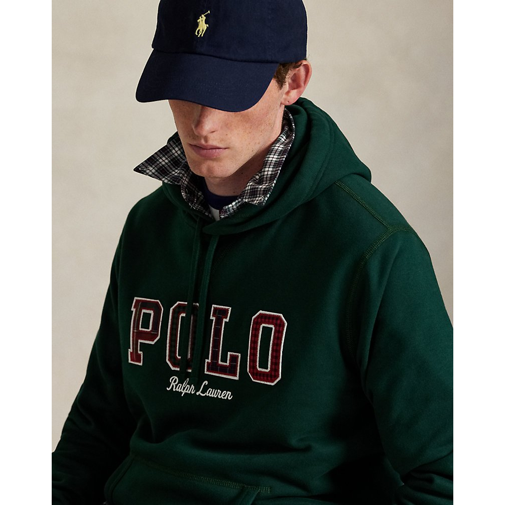Men's 'The RL Fleece Plaid-Logo Hoodie'