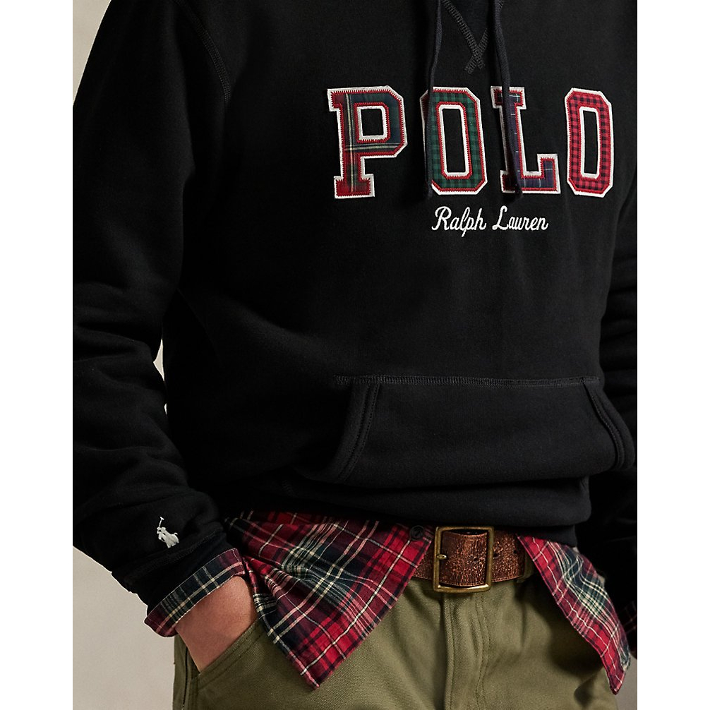 Men's 'The RL Fleece Plaid-Logo Hoodie'