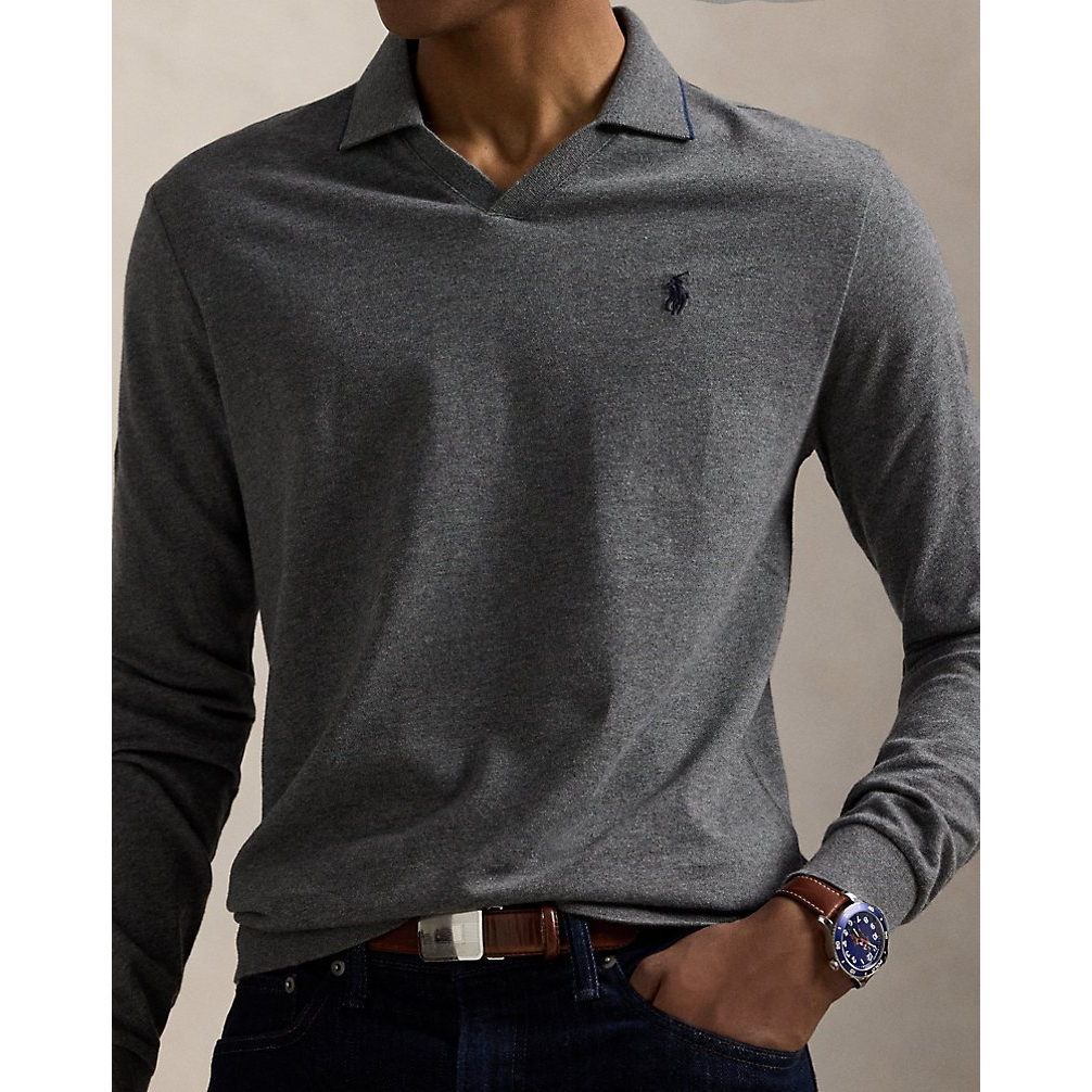 'Textured Jersey Polo Shirt' pour Hommes
