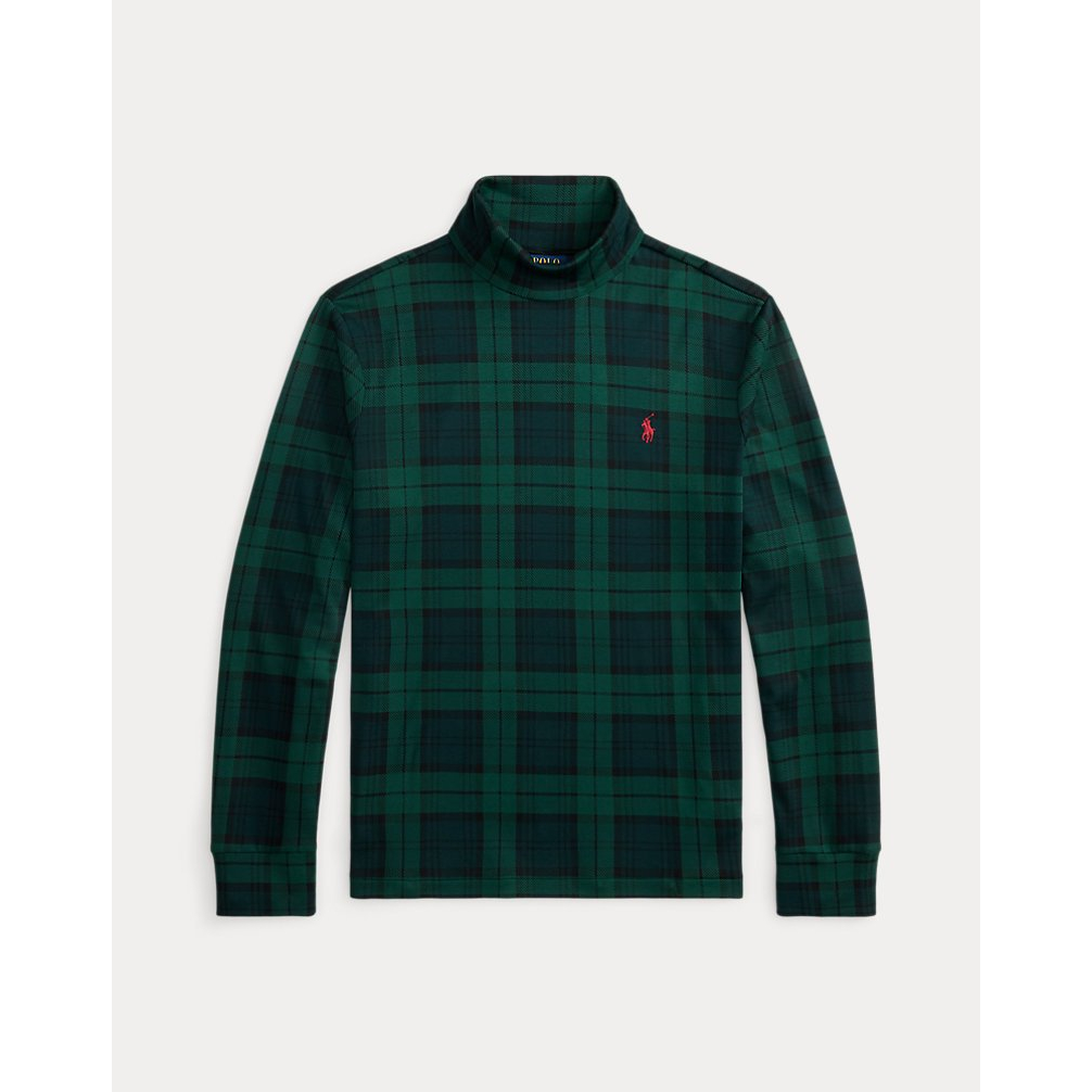 'Plaid Soft Cotton Turtleneck' pour Hommes