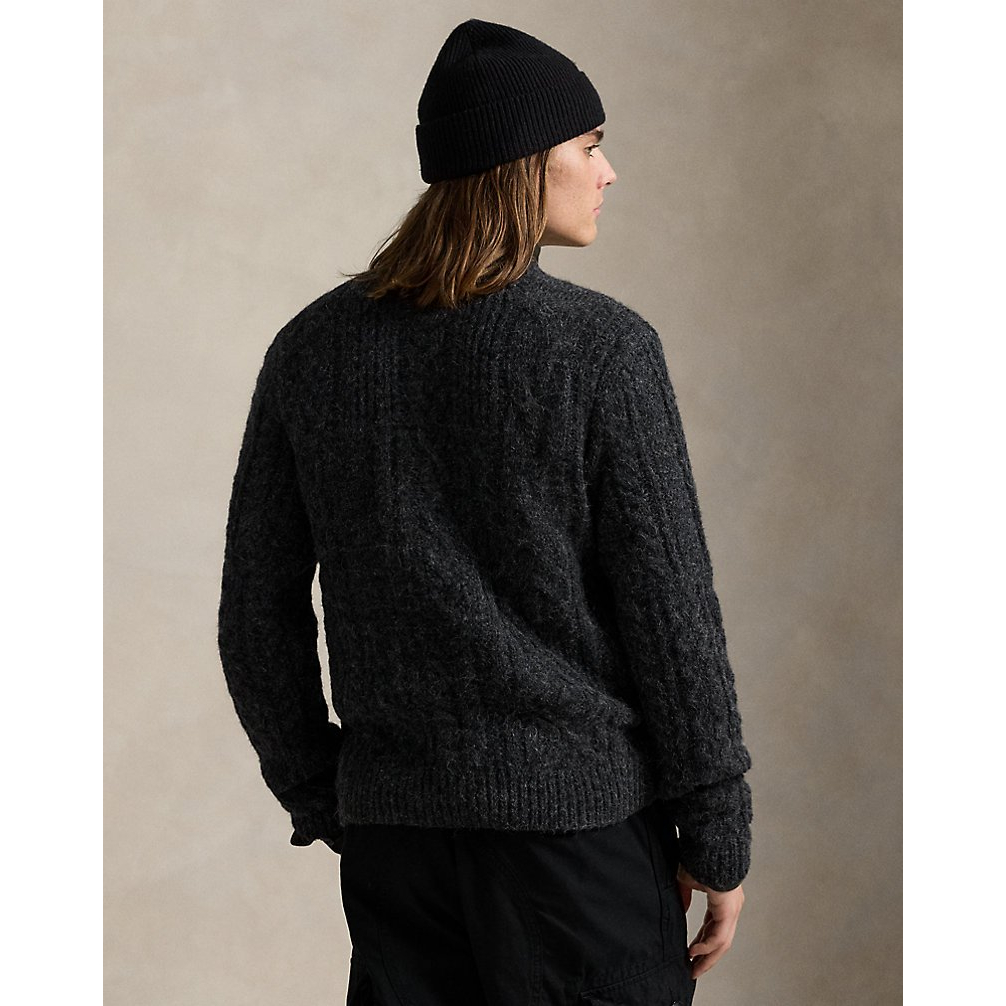 'Aran-Knit Flag Wool-Blend Sweater' pour Hommes