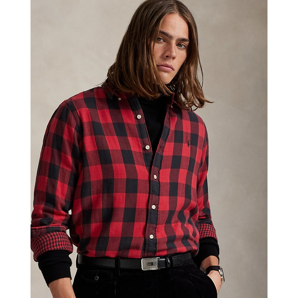 'Classic Fit Plaid Double-Faced Shirt' pour Hommes