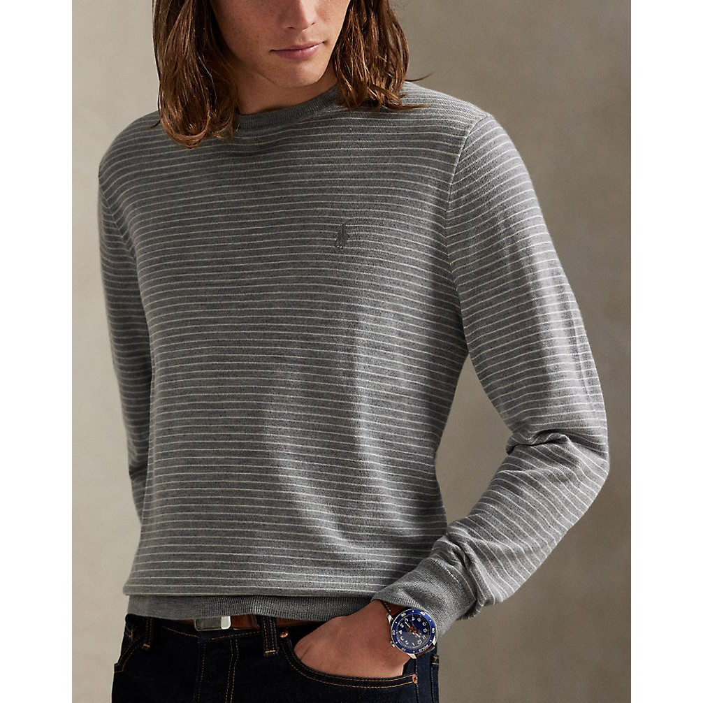 'Striped Washable Wool Sweater' pour Hommes