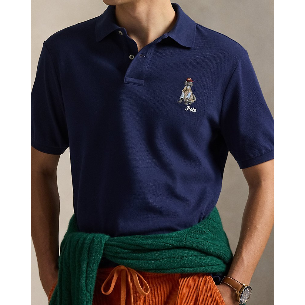 Men's 'Classic Fit Dog-Embroidered Polo Shirt'