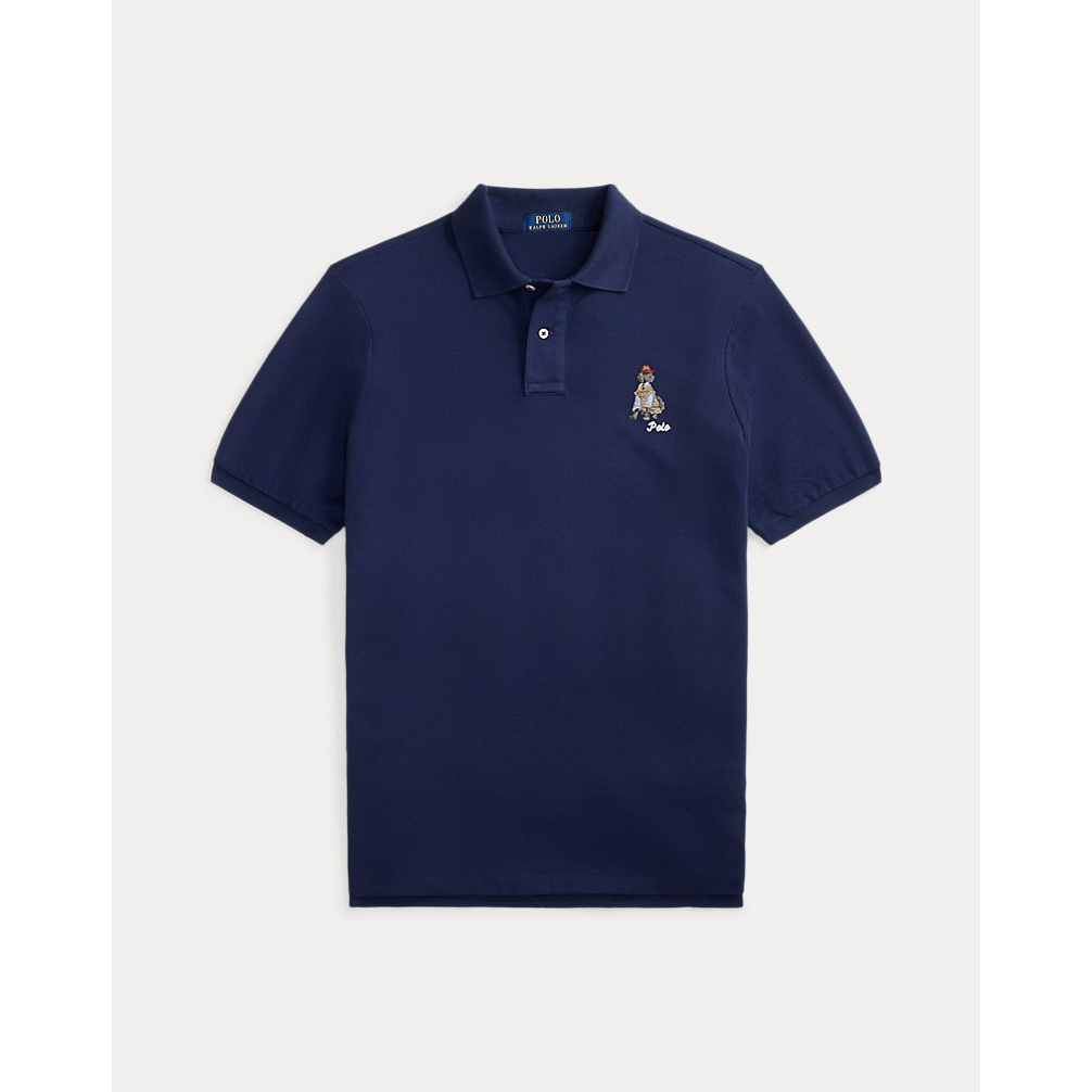 Men's 'Classic Fit Dog-Embroidered Polo Shirt'