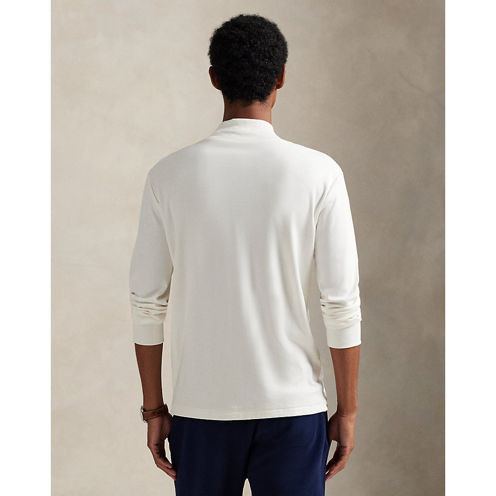 'Soft Cotton Mockneck Shirt' pour Hommes