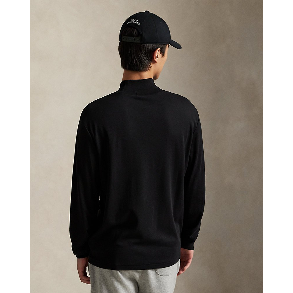 'Soft Cotton Mockneck Shirt' pour Hommes