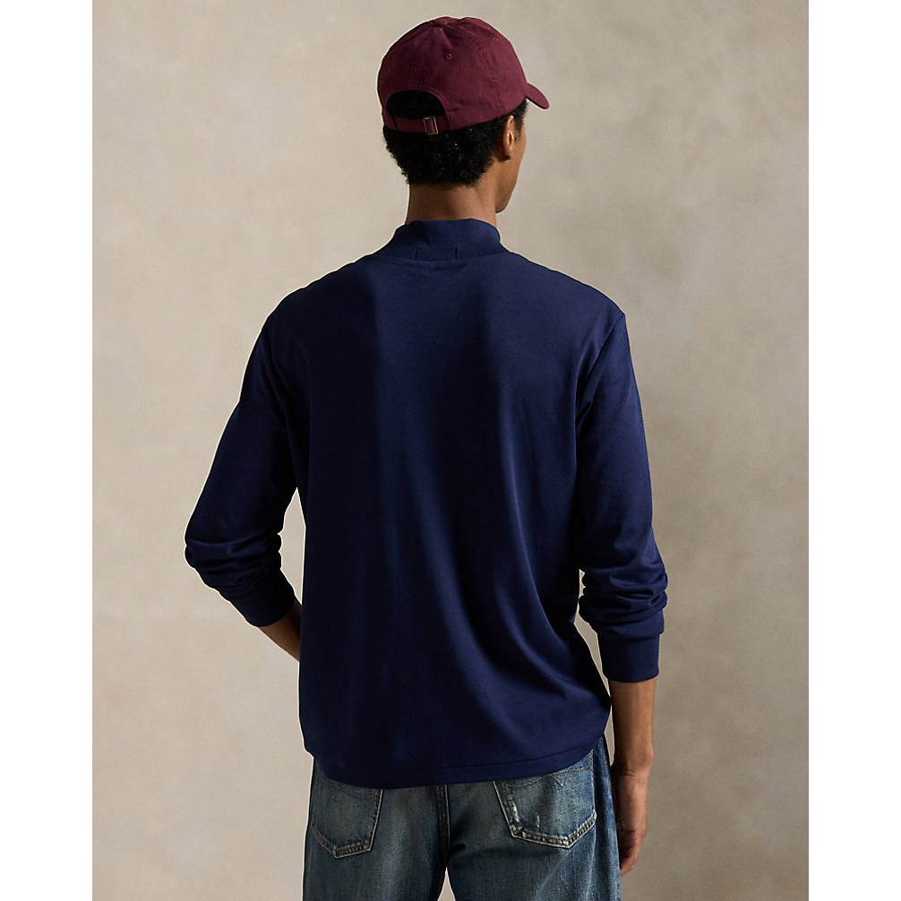 'Soft Cotton Mockneck Shirt' pour Hommes