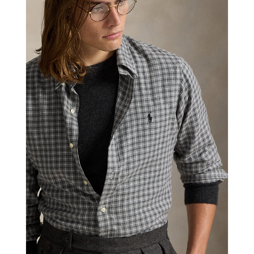 'Classic Fit Plaid Twill Shirt' pour Hommes