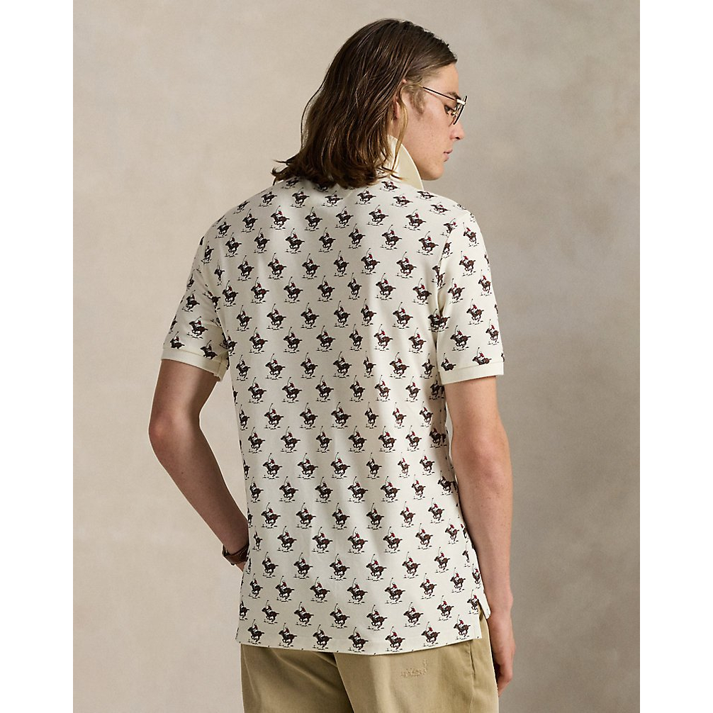 'Classic Fit Equestrian Mesh Polo Shirt' pour Hommes