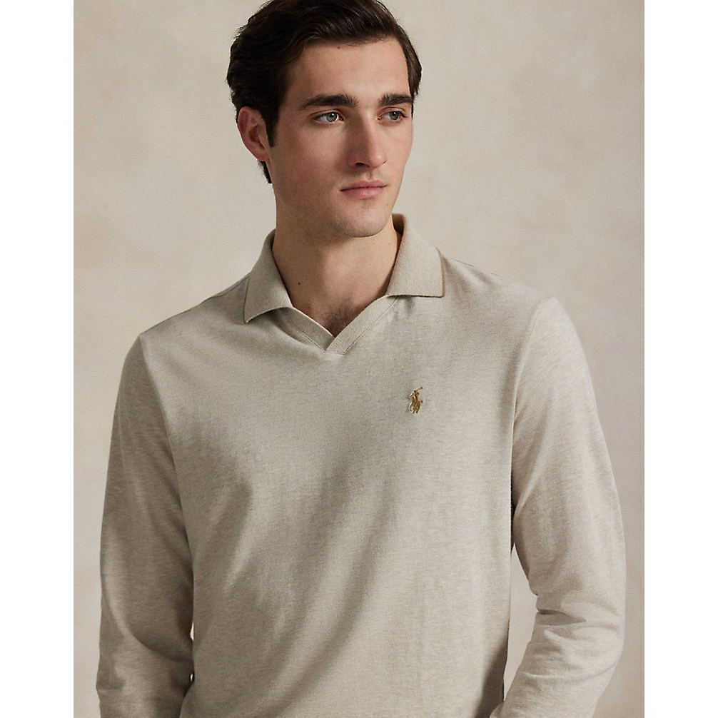 'Textured Jersey Polo Shirt' pour Hommes