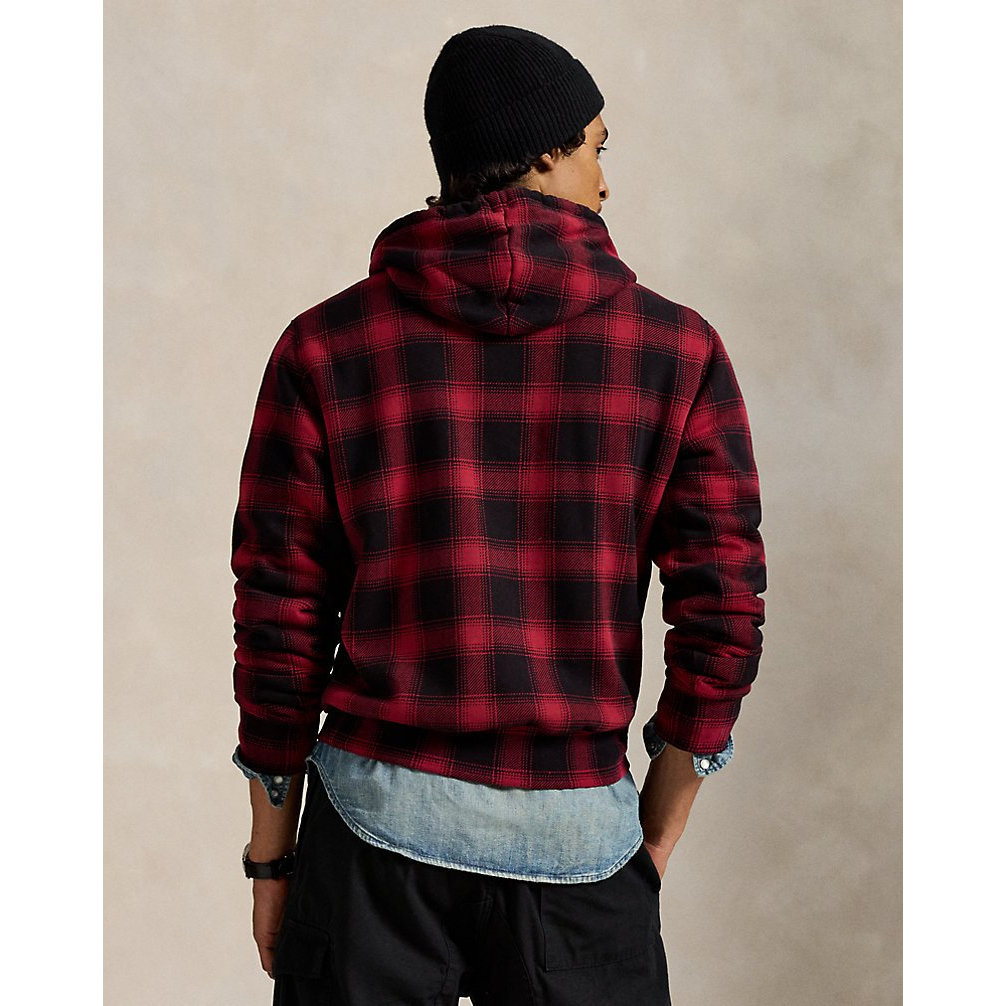Men's 'Plaid Fleece Hoodie'