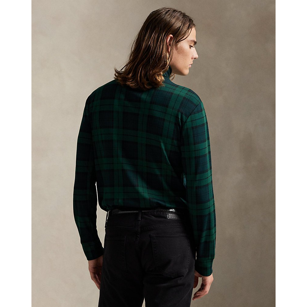 'Plaid Soft Cotton Turtleneck' pour Hommes