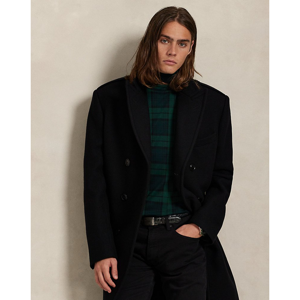 'Plaid Soft Cotton Turtleneck' pour Hommes