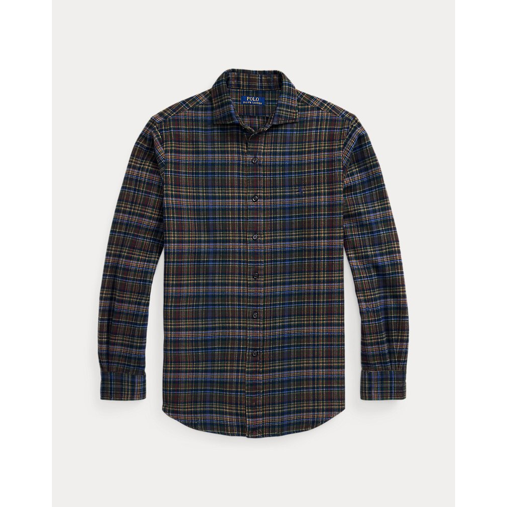 'Classic Fit Plaid Brushed Flannel Shirt' pour Hommes