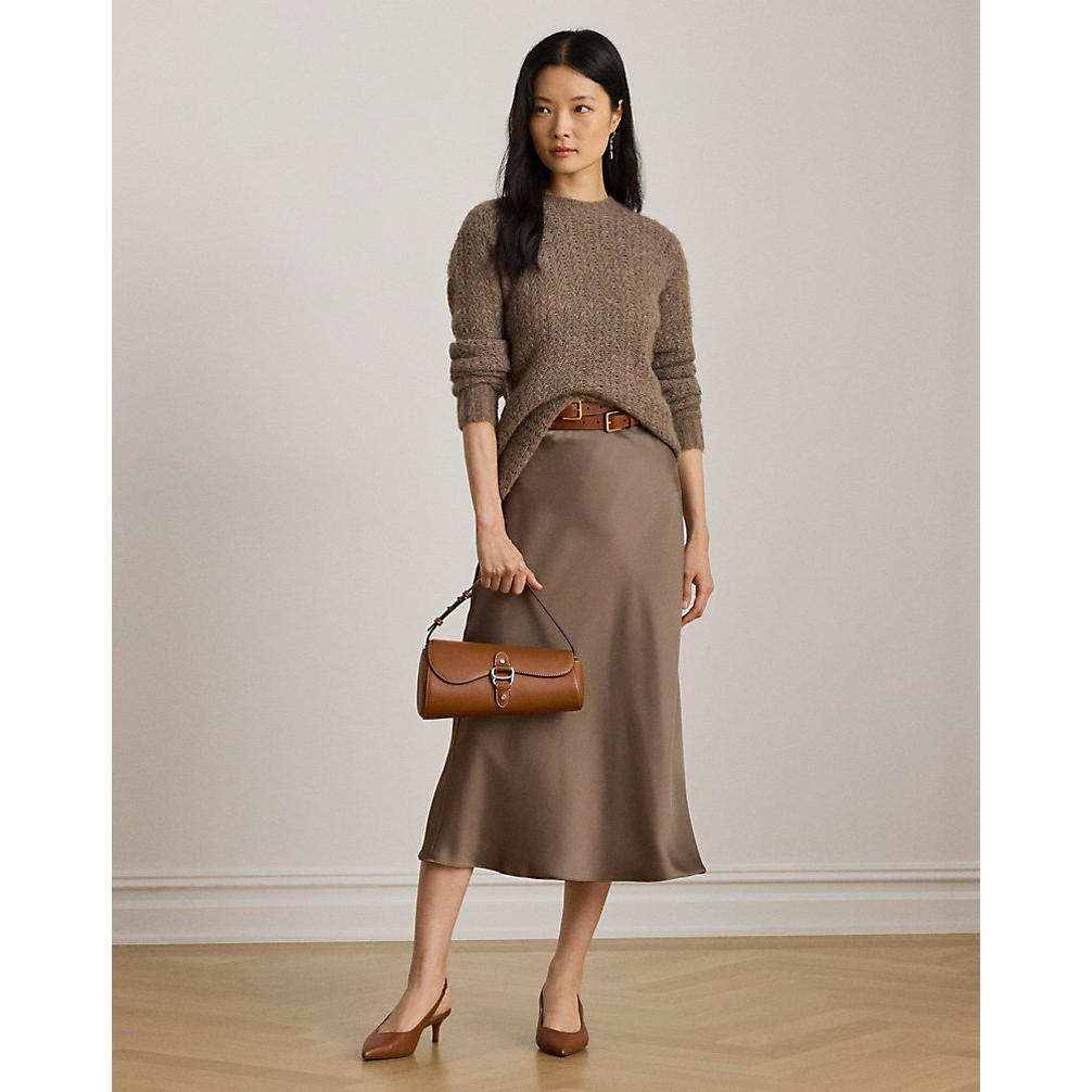 Women's 'Satin Charmeuse Midi Skirt'