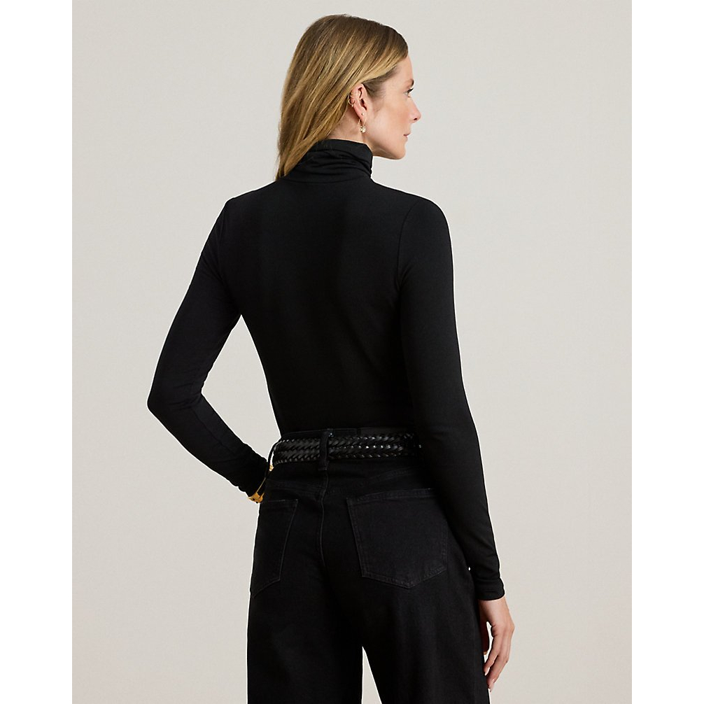 'Stretch Jersey Turtleneck' pour Femmes
