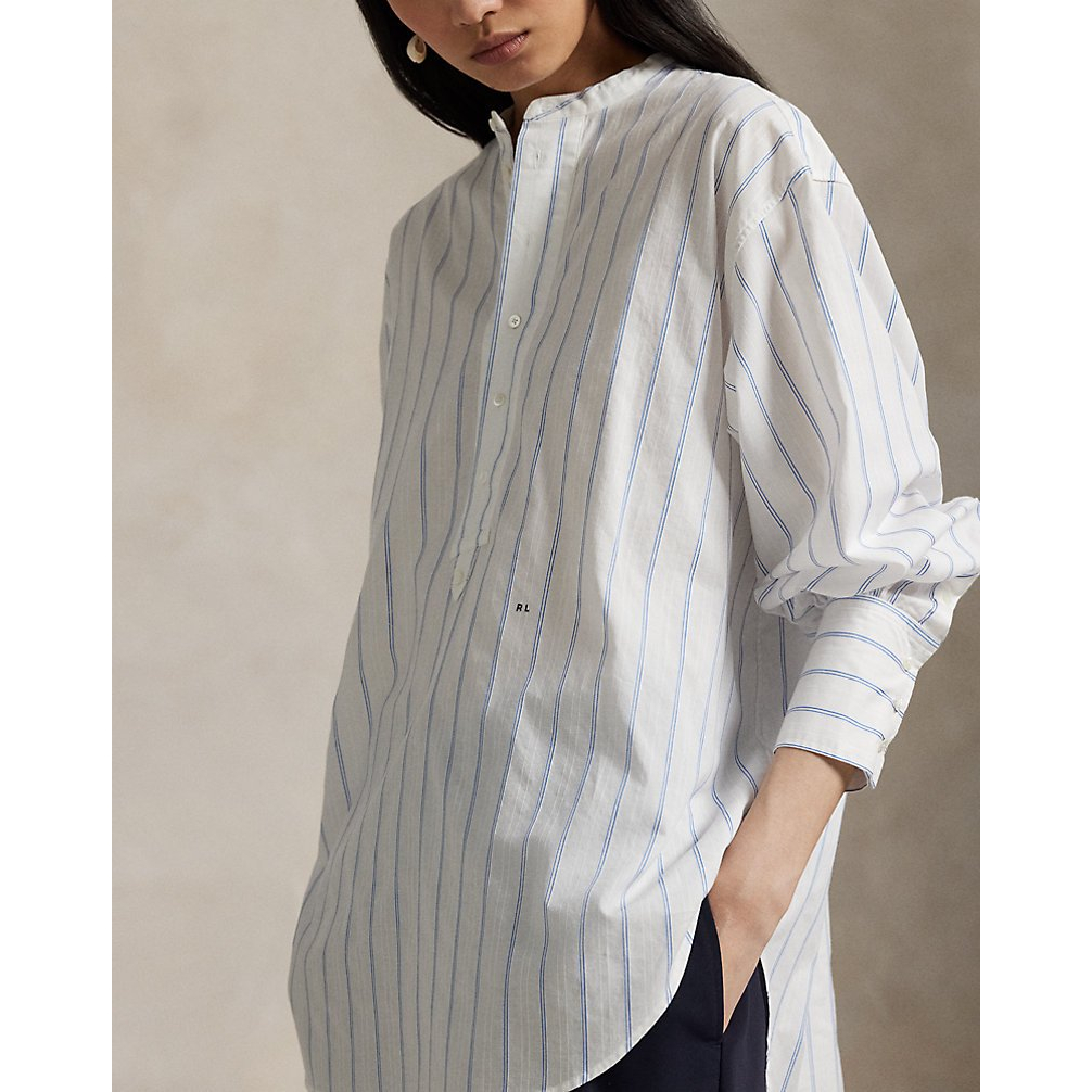 Women's 'Striped Cotton Dobby Top'