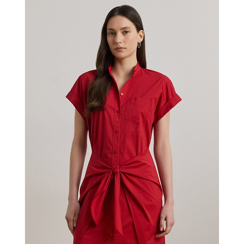 Women's 'Tie-Front Cotton-Blend Shirtdress'