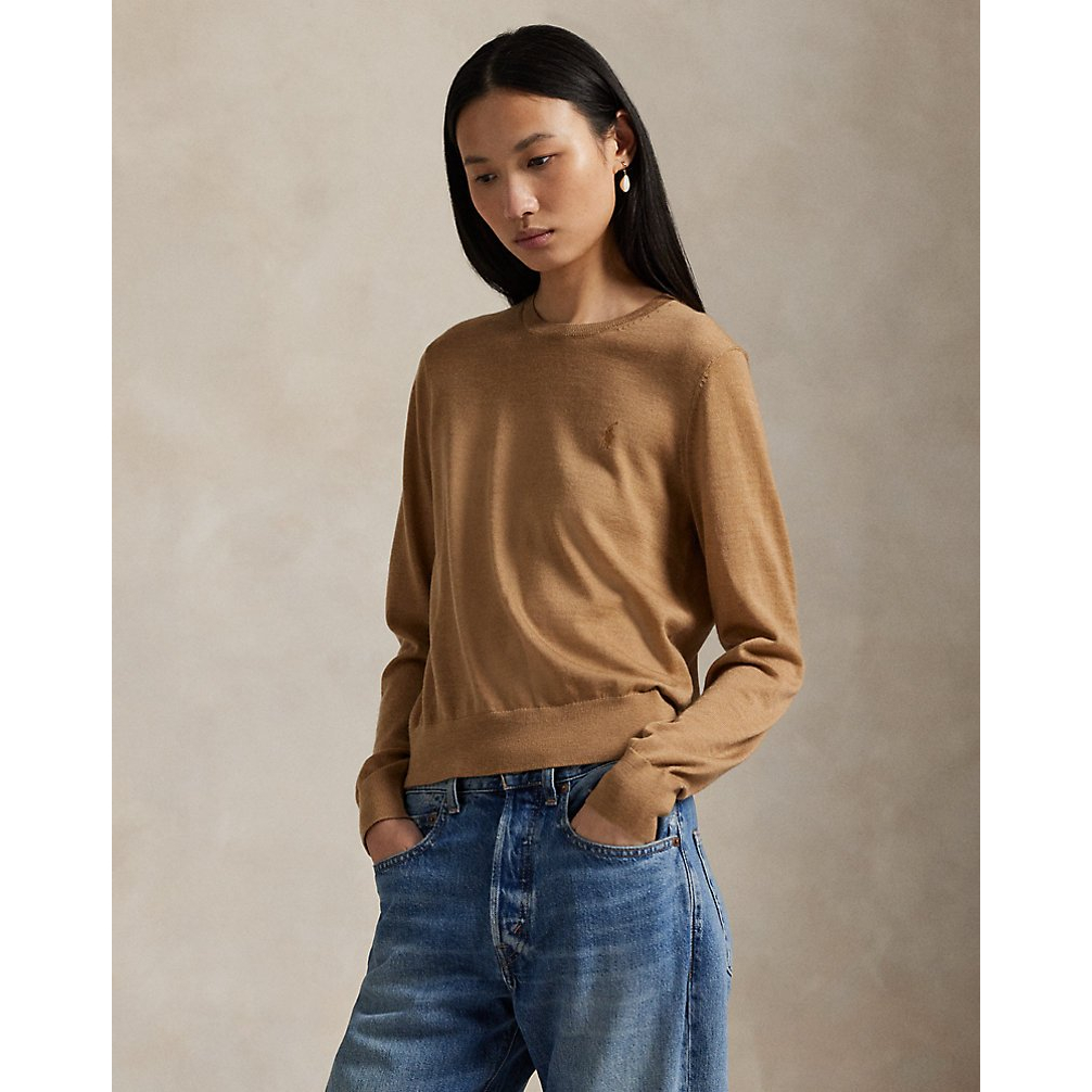 'Merino Wool Crewneck Sweater' pour Femmes