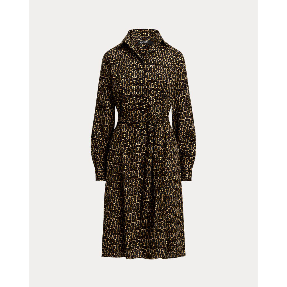 Women's 'Chain-Print Crepe Shirtdress'