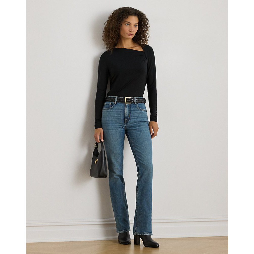 'Stretch Jersey Asymmetrical Top' pour Femmes