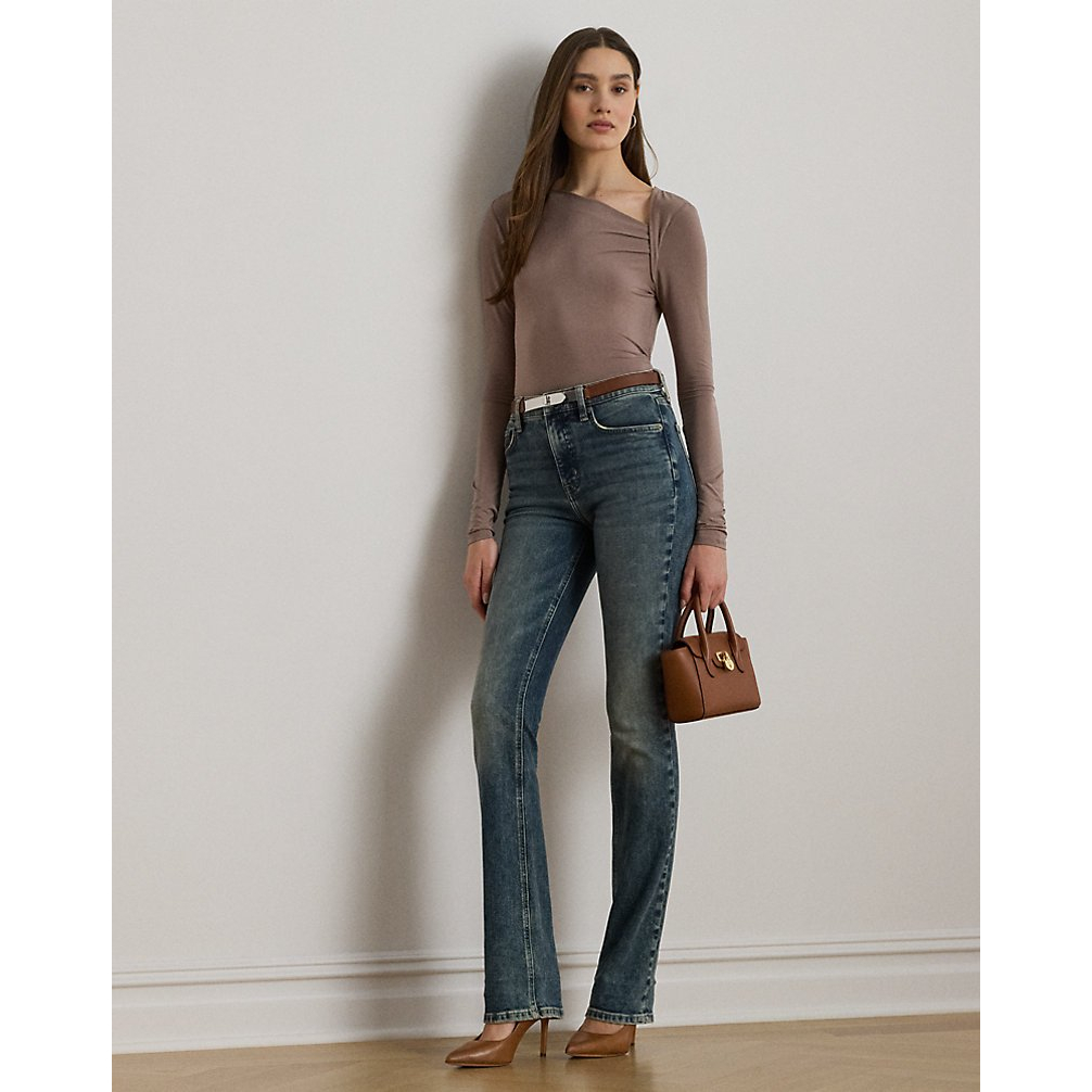 'Stretch Jersey Asymmetrical Top' pour Femmes