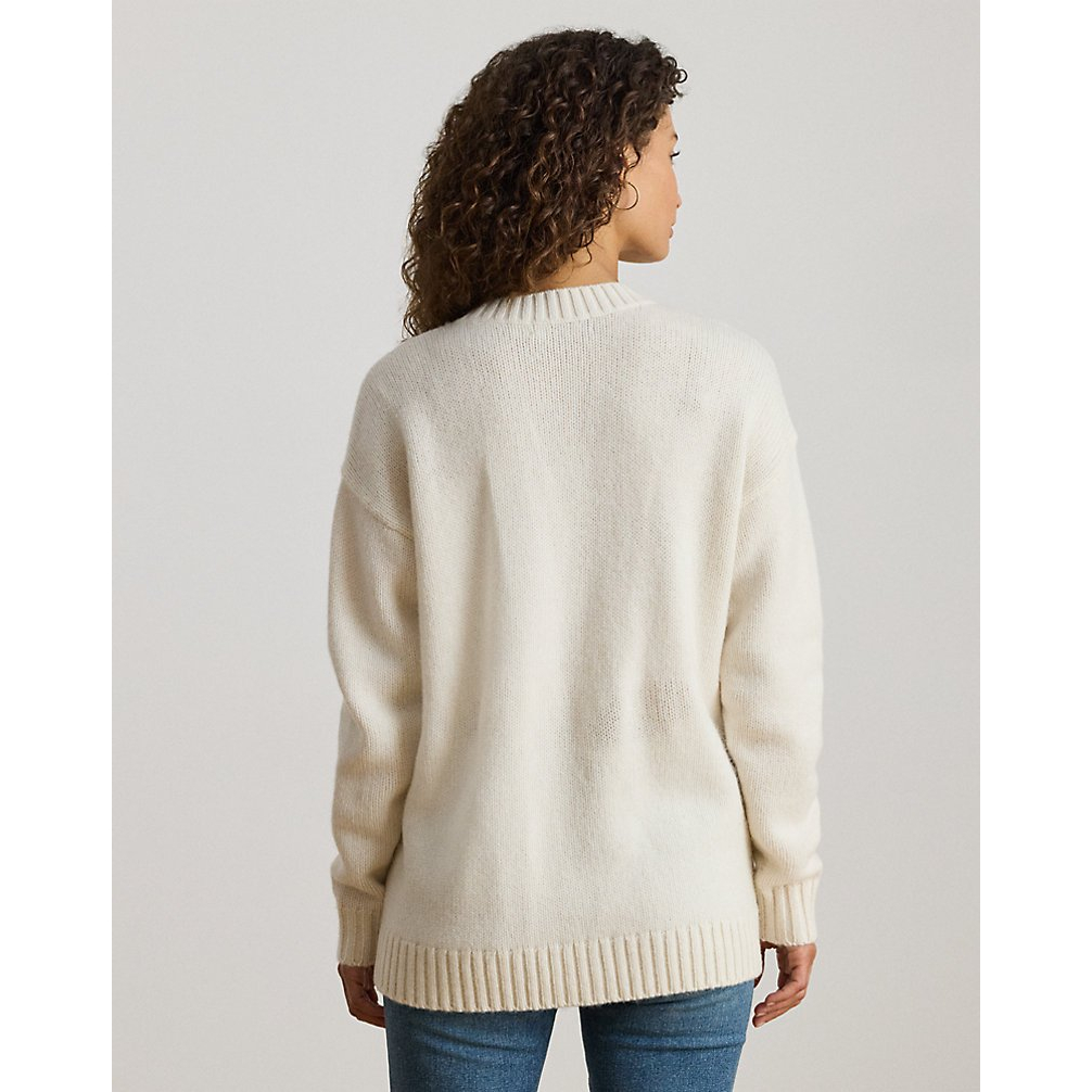 'Wool-Blend V-Neck Cardigan' pour Femmes
