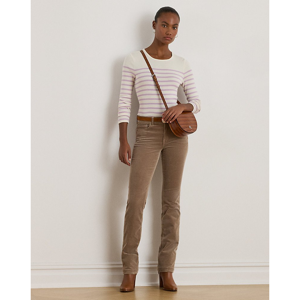 Women's 'Striped Cotton Long-Sleeve Tee'